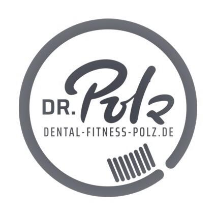 Logo von Dr. Polz, bestehend aus Schriftzug und grafischen Elementen in einem runden, grauen Rahmen.