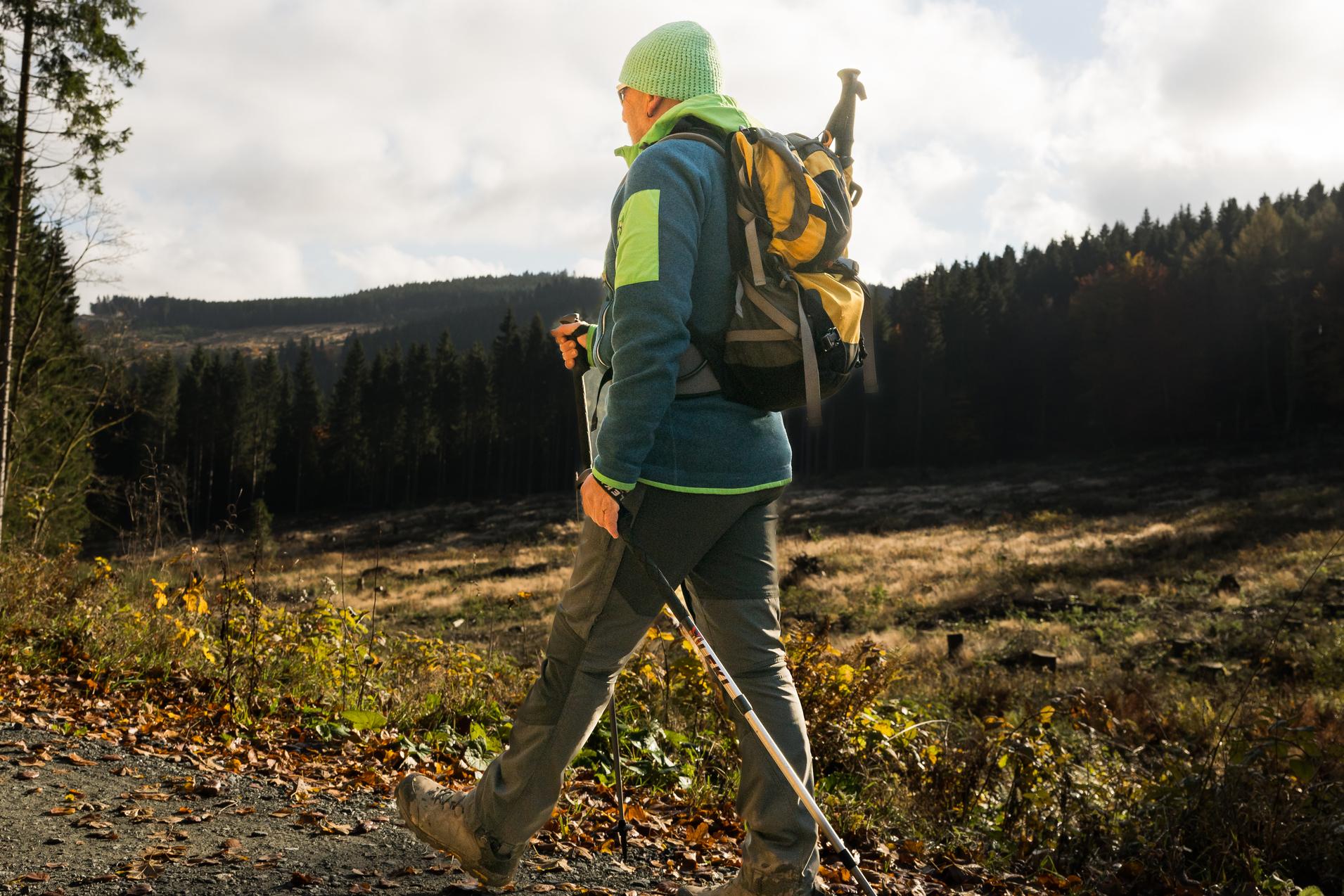 Nordic-Waling-LSB Bild einzelner Walker im gehen