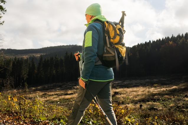 Nordic-Waling-LSB Bild einzelner Walker im gehen