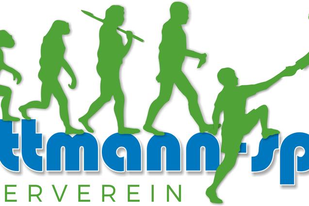 Hier sieht man den Schriftzug bzw. Logo des Fördervereins. Dort steht in den Farben blau und grün. mettmanner Förderverein