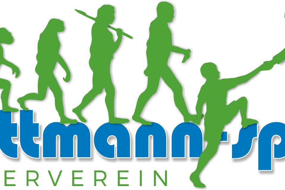 Hier sieht man den Schriftzug bzw. Logo des Fördervereins. Dort steht in den Farben blau und grün. mettmanner Förderverein