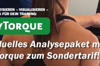 Nahaufnahme einer Person, die ein Analyseger&auml;t benutzt, mit dem Text "EasyTorque - individuelles Analysepaket zum Sondertarif".